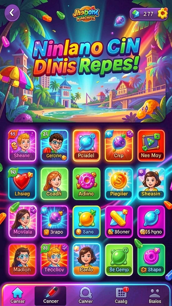 Penuh warna dan tema slot yang beragam.