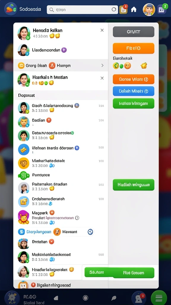 Tangkapan layar menunjukkan tema slot yang menarik dan berwarna.