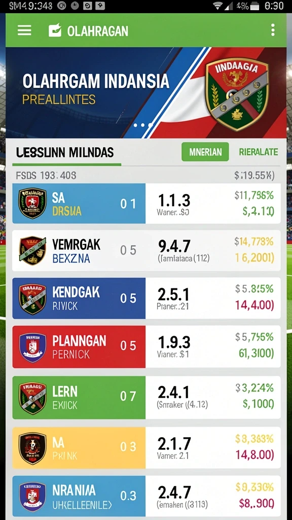 Leaderboard yang menampilkan peringkat tertinggi pemain.