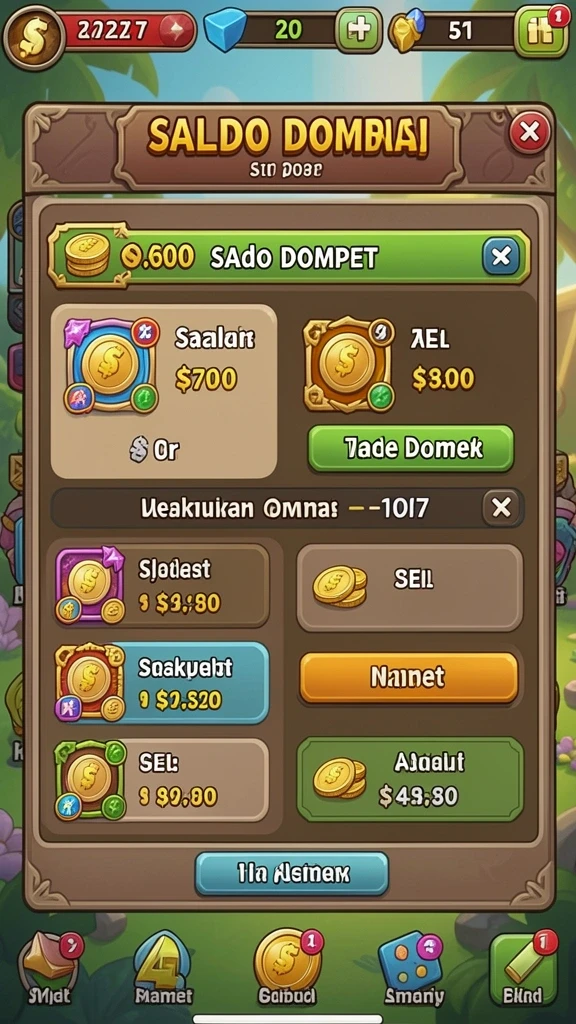 Tampilan permainan slot yang penuh warna.