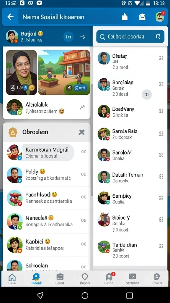 Tampilan antarmuka yang user-friendly dan menarik.
