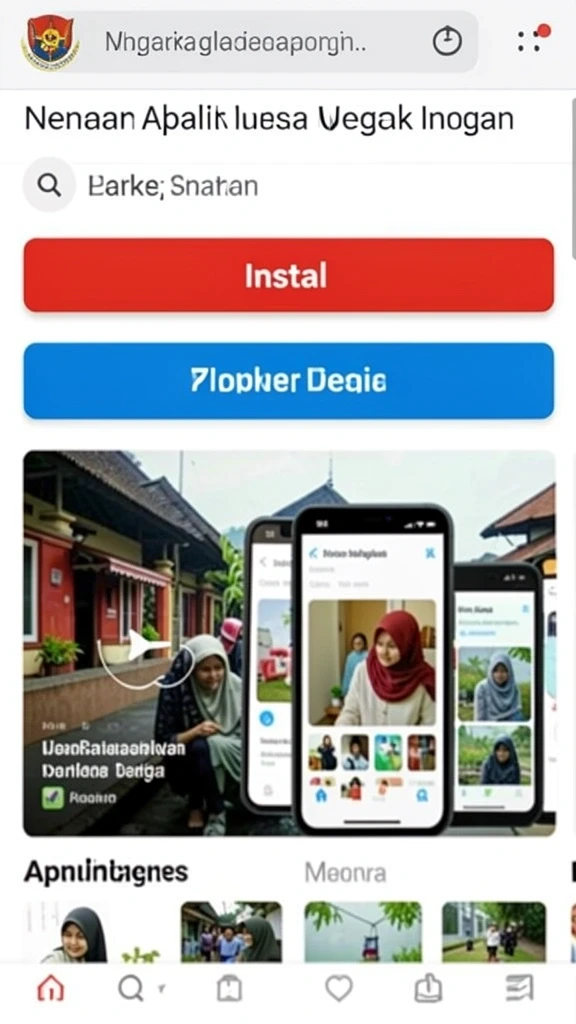 Tampilan antarmuka yang menarik dan colorfull.