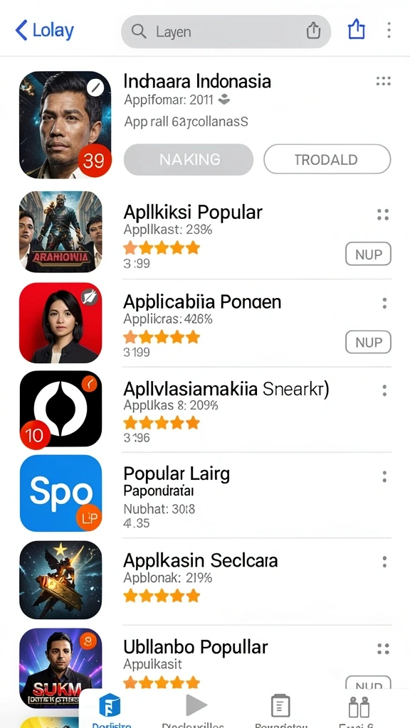 Tampilan antarmuka pengguna yang menarik dan intuitif.