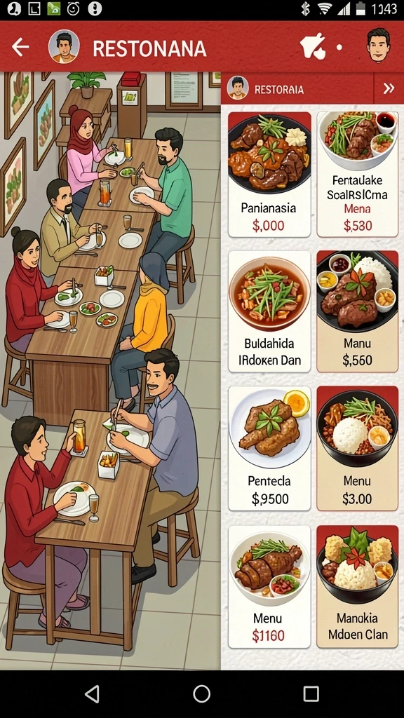 Tampilan antarmuka yang menarik dan mudah digunakan.
