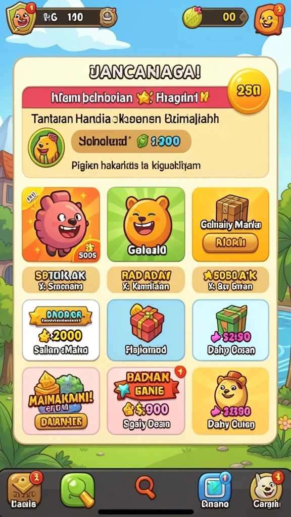 Fitur sosial untuk berinteraksi dengan pemain lain.