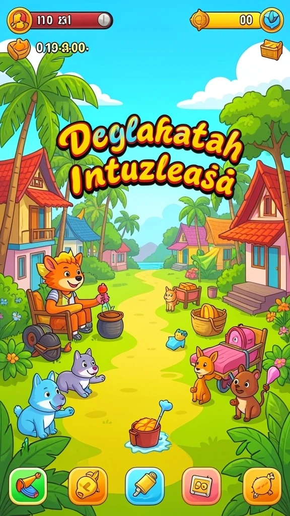 Screenshot menunjukkan antarmuka utama yang menarik dan mudah digunakan.