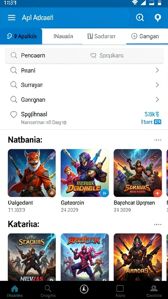 Gambar menampilkan berbagai mesin slot dengan tema yang beragam.