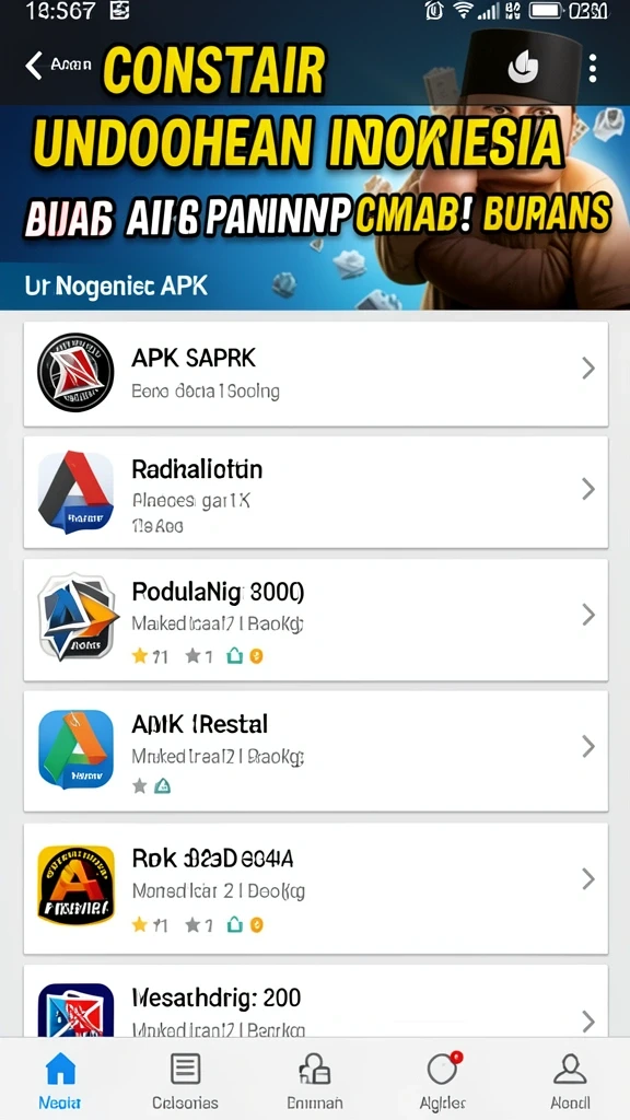 Tampilan awal aplikasi dengan antarmuka yang ramah pengguna.