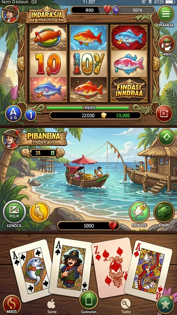 Screenshot ketiga menggambarkan salah satu tema unik dalam RICH7.