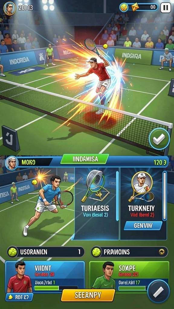 Berbagai mesin slot dengan tema yang bervariasi.
