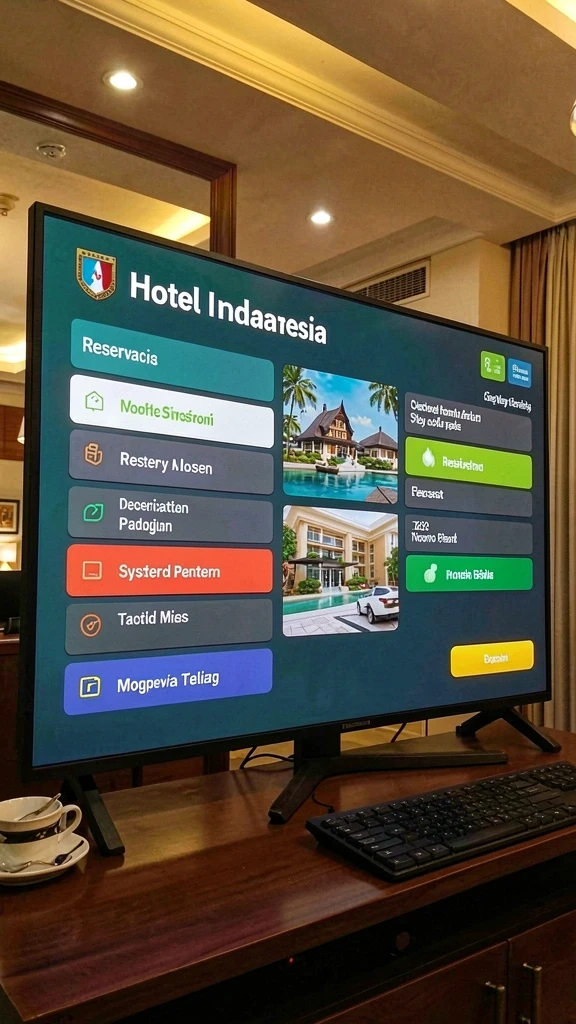 Menampilkan antarmuka pengguna yang menarik dan mudah dipahami.