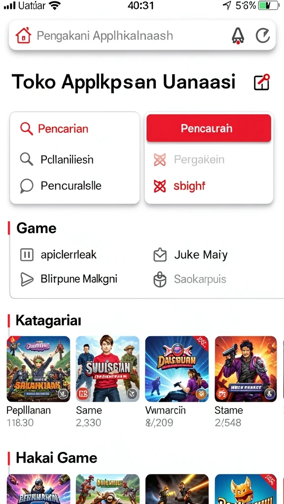 Tampilan antarmuka yang user-friendly dan intuitif.
