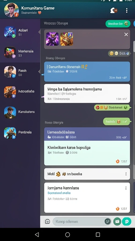 Tampilan awal aplikasi yang menarik dan user-friendly.